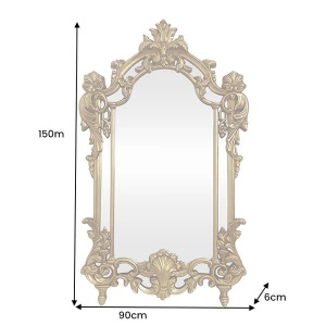 Oglinda decorativa OPULENT 150cm auriu - Img 3