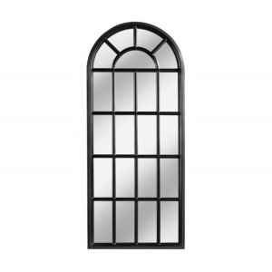 Oglinda design fereastra romantic Shabby Chic Castillo 140cm, negru