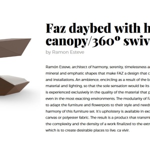 Pat de zi cu parasolar design modern premium lounge FAZ - Img 12