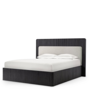 Pat dublu design LUX Dimitrios 180x210cm, gri carbune