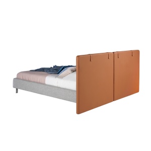 Pat dublu design LUX modern cu tablie eleganta Allan 180x200cm - Img 7