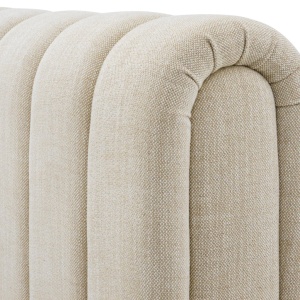 Pat dublu tapitat design elegant LUX Kayden, Albury bej - Img 7