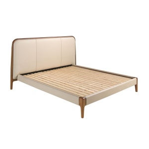Pat dublu tapitat design LUX Cream 180x200cm - Img 6
