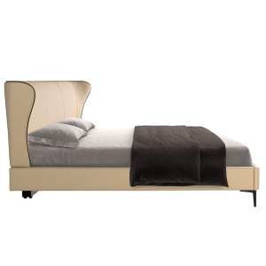 Pat dublu tapitat design LUX Cream 180x200cm - Img 10