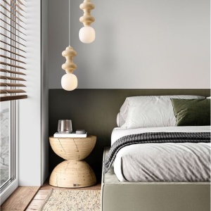 Pendul ceramic design modern CHIC galben 232410 universul-luminii.ro
