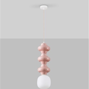 Pendul ceramic design modern CHIC roz 232440 universul-luminii.ro