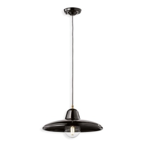 Pendul ceramic design retro realizat manual B-W - Img 1