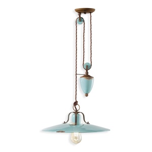 Pendul cu inaltime reglabila design retro realizat manual din ceramica COUNTRY 216650 universul-luminii.ro