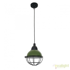 Pendul design industrial Claire verde 62803