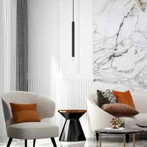 Pendul design minimalist BLAKE negru - Img 2