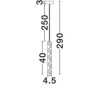 Pendul design minimalist HULO 40cm - Img 8