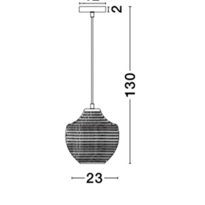 Pendul design modern CLARO fumuriu NVL-9103531 - Img 3