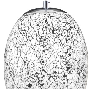 Pendul design modern Crackle alb mozaic 8069WH SRT - Img 3
