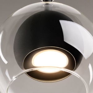 Pendul design modern decorativ Ros negru 226010 universul-luminii.ro
