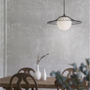 Pendul design modern FLY negru mat 36cm 115710 universul-luminii.ro