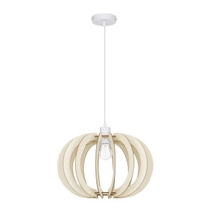 Pendul design modern OTTOLINE alb, natural