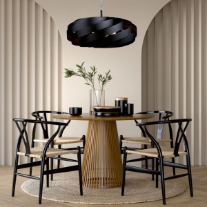 Pendul design modern Vento negru 125340 universul-luminii.ro