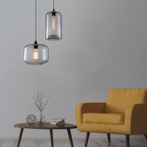 Pendul design vintage SMOKED GREY 118140 universul-luminii.ro