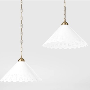 Pendul din alama si abajur ceramic Zefira - Img 4