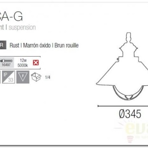 Pendul exterior IP33 diametru 34,5cm Nautica 71139 46960 universul-luminii.ro