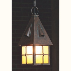 Pendul iluminat exterior din fier forjat design rustic HL 2585