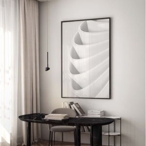 Pendul LED ajustabil design minimalist OLA negru - Img 2