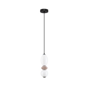Pendul LED decorativ ceramic Mocha, Alb, PALLINA