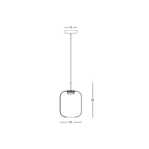 Pendul LED design decorativ Chloe II cupru 125570 universul-luminii.ro