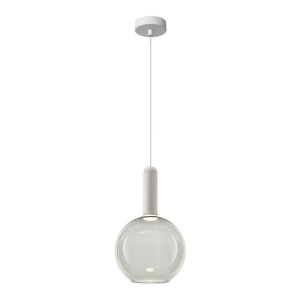 Pendul LED design decorativ LIORA gri clar/alb - Img 3