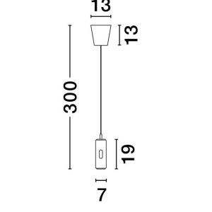 Pendul LED design minimalist ETHERAS alb 152540 universul-luminii.ro