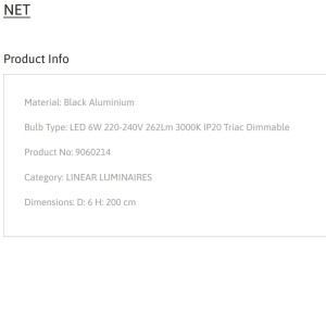 Pendul LED design minimalist NET negru - Img 4