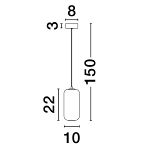 Pendul LED design modern AELIA - Img 2
