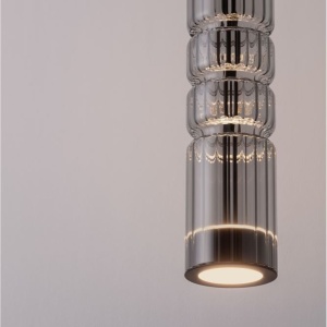 Pendul LED design modern BENTO gri fumuriu 152260 universul-luminii.ro