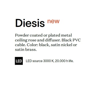 Pendul LED design modern DIESIS SP OTTONE - Img 2