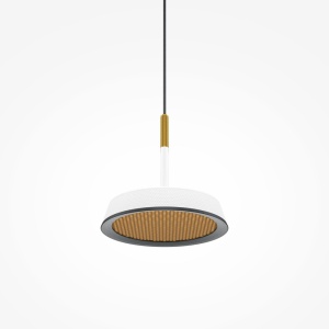 Pendul LED design modern El 14,5cm alb/auriu - Img 2