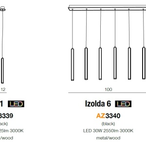 Pendul LED design modern minimalist Izolda 1 ZZ AZ3339 - Img 4