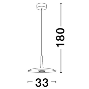 Pendul LED, Lustra design modern Lusu 33cm 148240 universul-luminii.ro