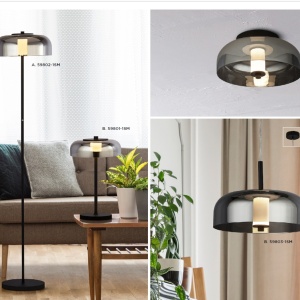 Pendul LED, Lustra suspendata design nordic Frisbee 59803-1SM SRT 86660 universul-luminii.ro