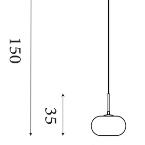 Pendul LED metal auriu sticla decorativa Confetti 623170 universul-luminii.ro