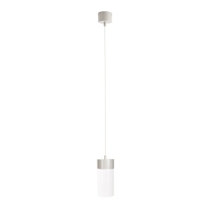 Pendul LED metal gri si sticla Fusion 596560 universul-luminii.ro