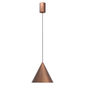 Pendul LED stil minimalist CONO D-18cm cupru