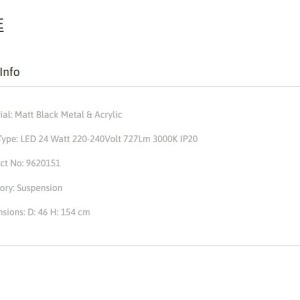 Pendul LED stil modern decorativ BRUME D-46cm 232550 universul-luminii.ro