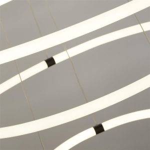 Pendul, Lustra suspendata cu 3 inele, design modern LED, Revolve - Img 5