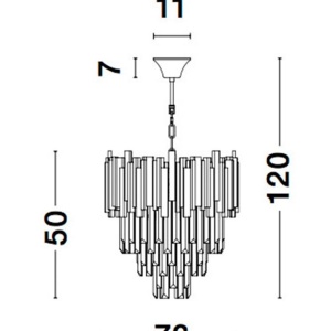 Pendul, lustra suspendata design deosebit GRANE NVL-9050110 - Img 6