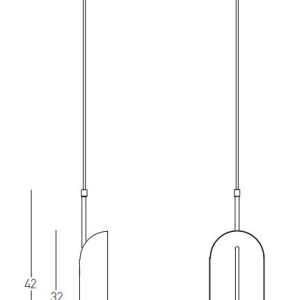 Pendul modern design decorativ Elenor auriu 153730 universul-luminii.ro