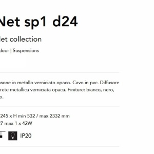 Pendul modern design decorativ Net sp1 d24 alb 142450 universul-luminii.ro
