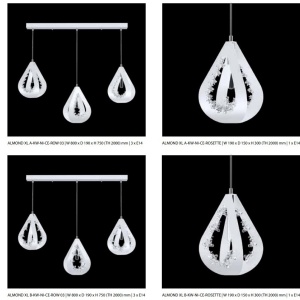 Pendul modern design LUX realizat manual ALMOND XL A 219440 universul-luminii.ro
