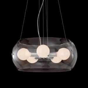 Pendul modern diametru 48,5cm AUDI-10 SP5 TRASPARENTE 016863 - Img 4