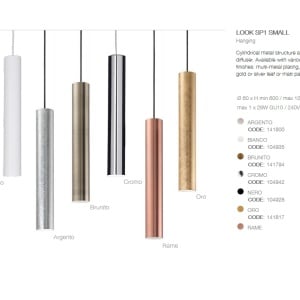 Pendul modern LOOK SP1 SMALL ORO 141817 67970 universul-luminii.ro