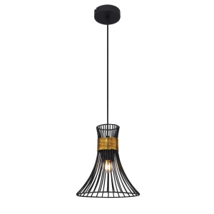 Pendul modern metalic negru-auriu diam. 22cm PURRA 54814H GL